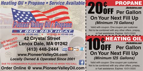 Pioneer valley oil - Pioneer Valley Oil Inc. 26 Google reviews. Easthampton Office – 40 Oneil Street Easthampton, MA 01027. Lenox Dale Office – 42 Crystal Street Lenox Dale, MA 01242. 